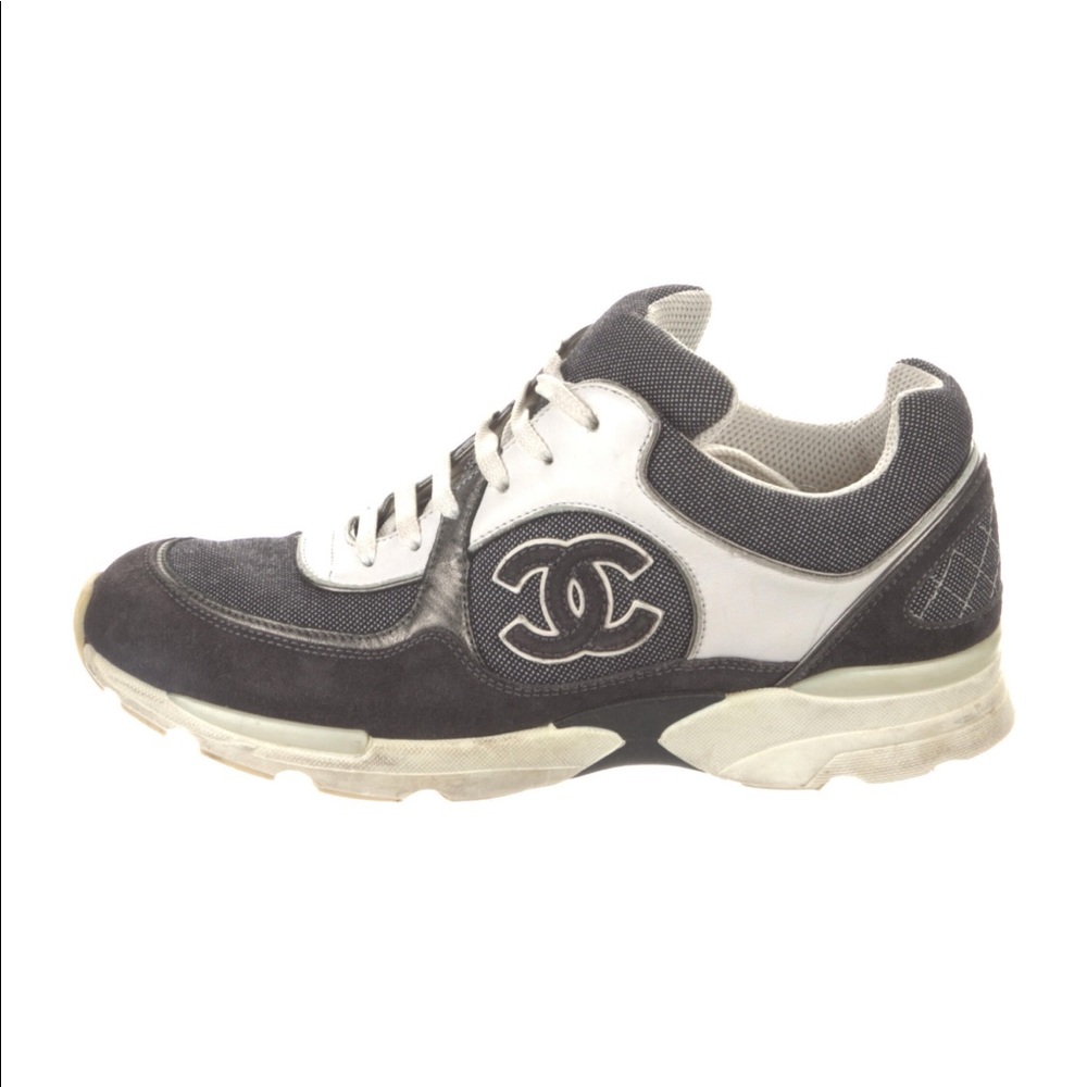 Chanel Interlocking CC sneakers. Size 38.5 comes with dust bag and box